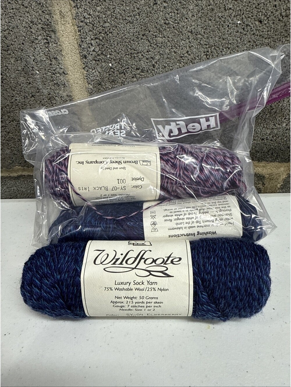 Brown Sheep Co Inc Wildfoote Luxury Sock Yarn Mixed Color 3 Skein Lot